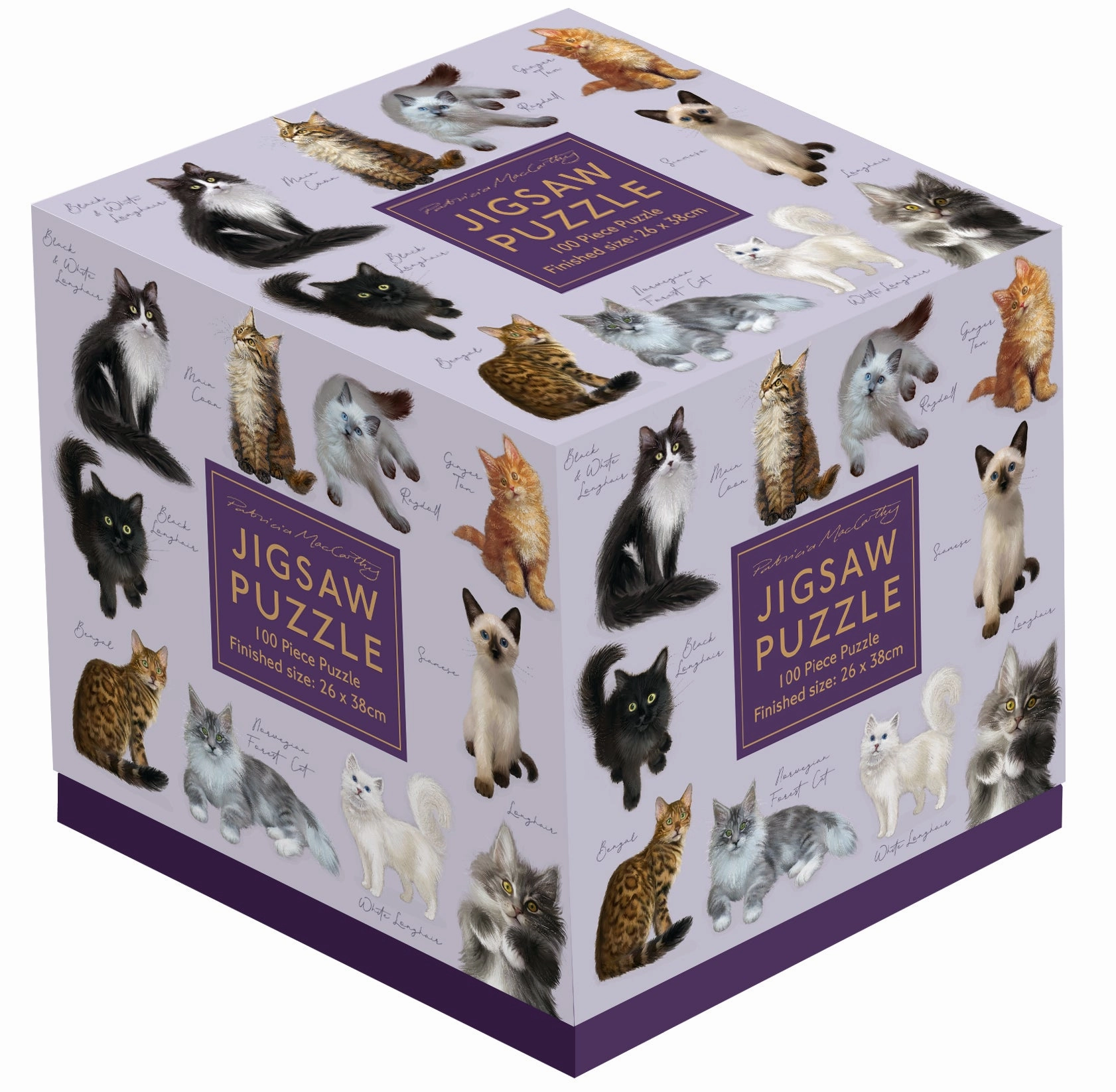 100 Piece Cube Jigsaw Puzzle Cats