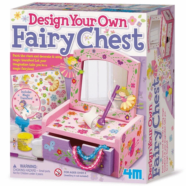 4M Design Your Own Fairy Chest with Mirror Craft Kit for Ages 8 and Up