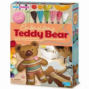 4M Kidz Maker Embroidery Teddy Bear