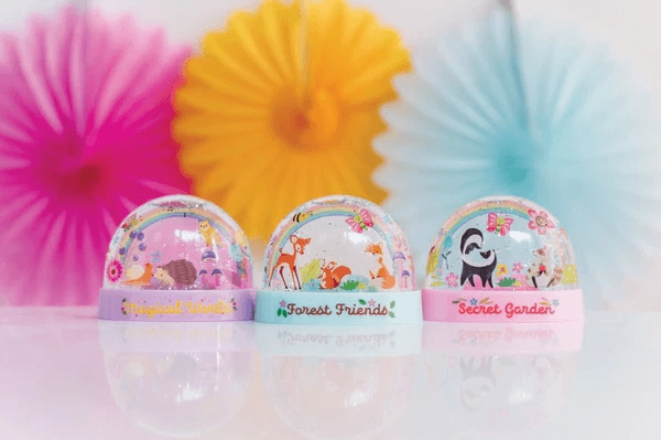 4M KidzMaker Glitter Rainbow Snow Domes Craft Kit for Ages 5 and Up