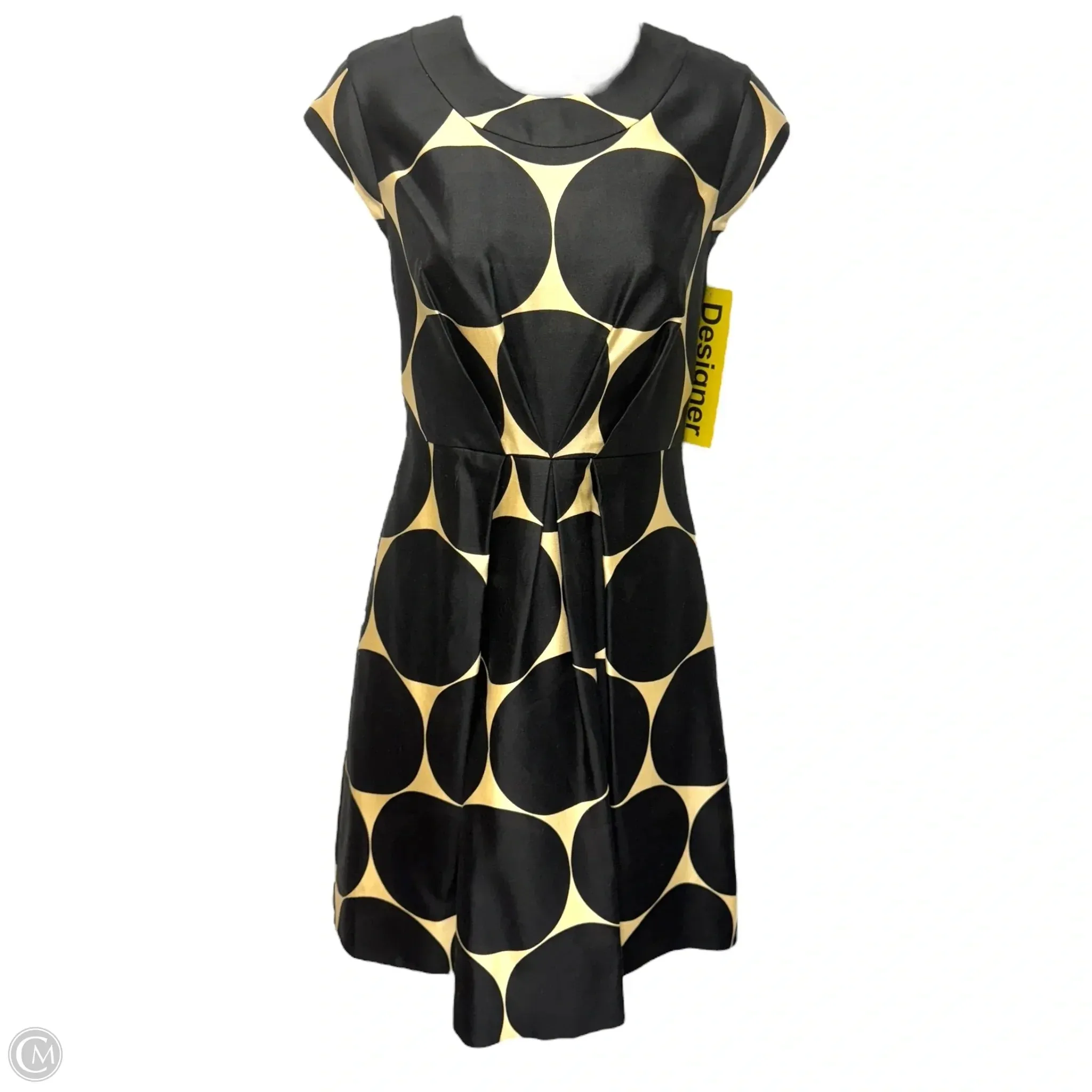 A-Line Dress Designer By Kate Spade In Polkadot Pattern, Size: 4 Kate Spade Bags