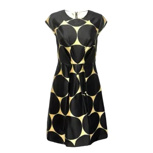 A-Line Dress Designer By Kate Spade In Polkadot Pattern, Size: 4 Kate Spade Bags