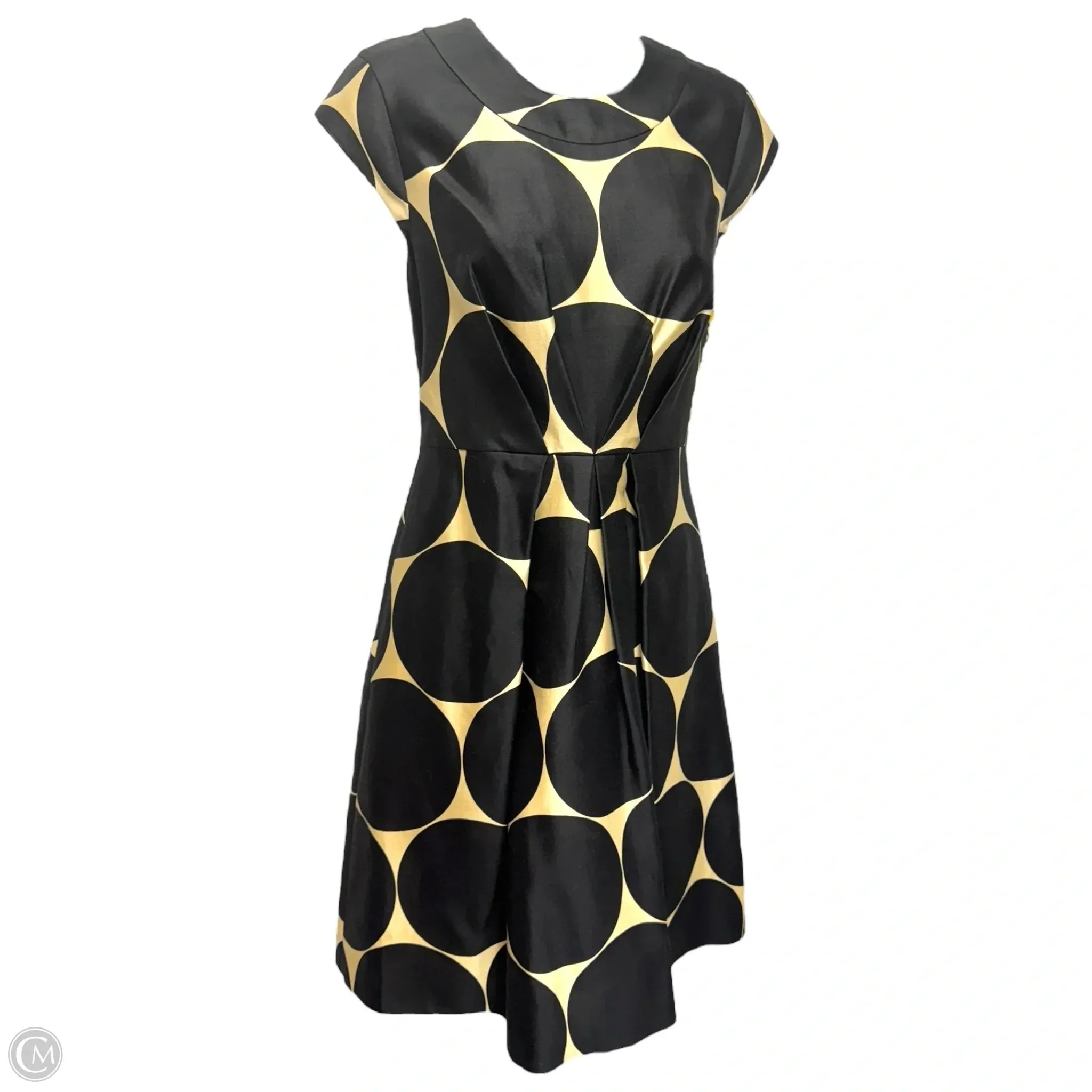 A-Line Dress Designer By Kate Spade In Polkadot Pattern, Size: 4 Kate Spade Bags