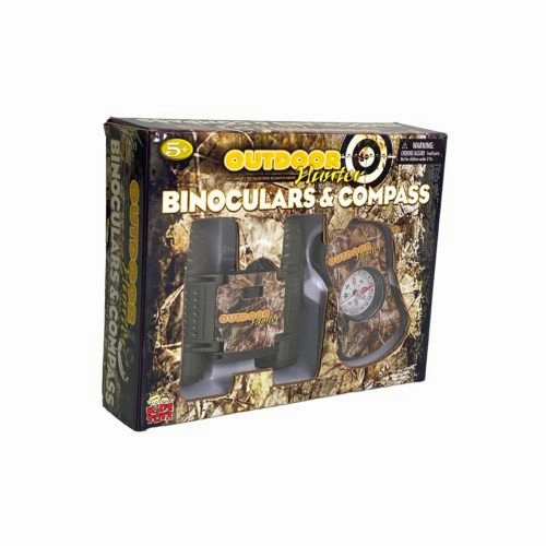 Adventure Scout Hunter Binoculars and Compass Set