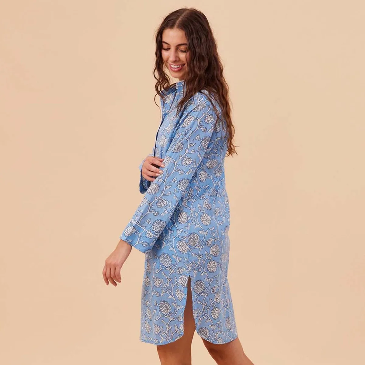 Ainsley Light Blue Night Shirt