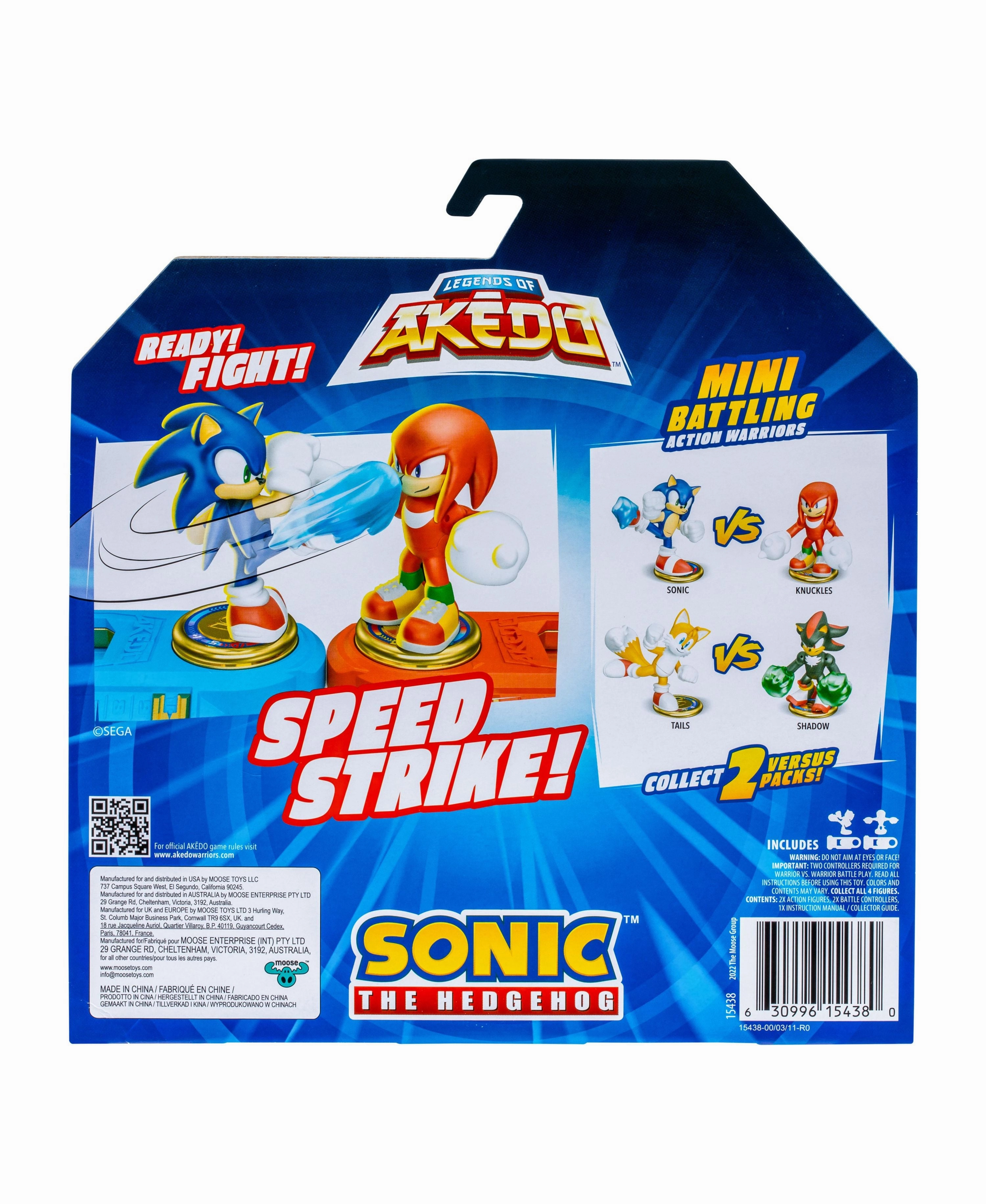 Akedo Sonic the Hedgehog vs Knuckles S1 Battle Pack