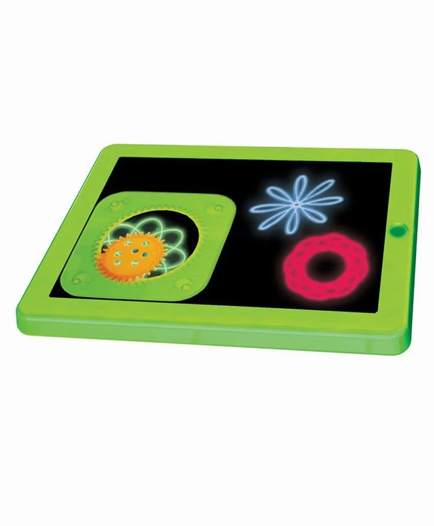 Amav Spiro Art Glowing LCD Writing Drawing & Erasable Doodle Board - Green