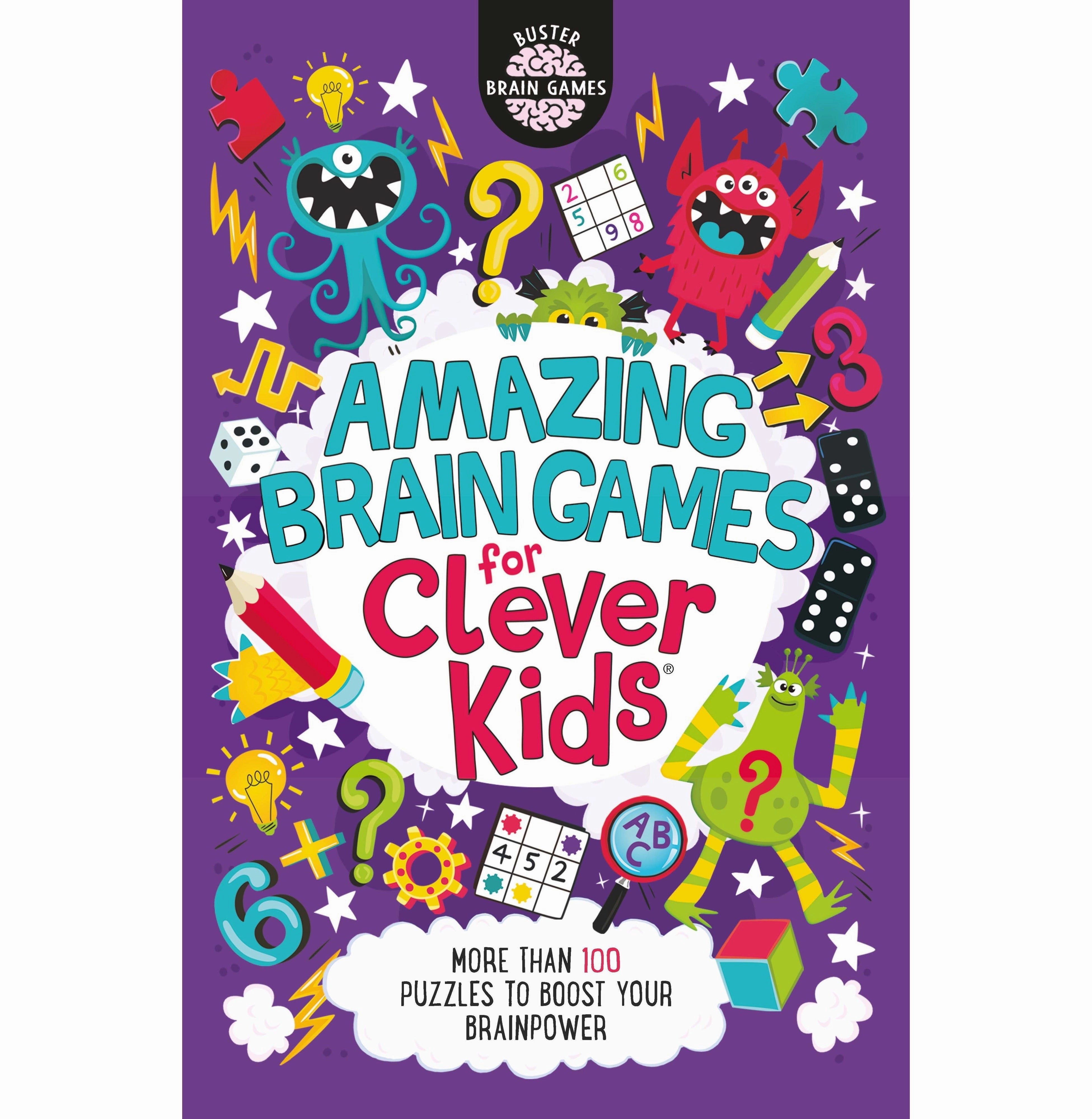 AMAZING BRAIN GAMES FOR CLEVER KIDS [Paperback] Moore Dickason Gareth Chris