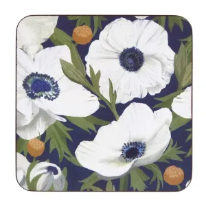 Anemone Poppy Square Coaster - Set of 4