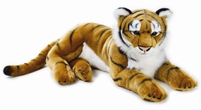 Antics Wildlife Series Brown Tiger Lying 60cm