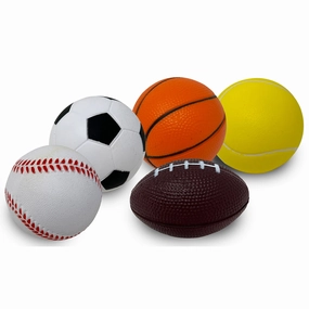 Anywhere Sports 5-Ball Mini Sports Pack: Foam Balls for Kids 3 