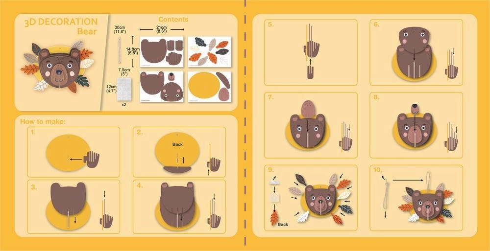 Avenir 3D Decoration Wall Puzzle Bear