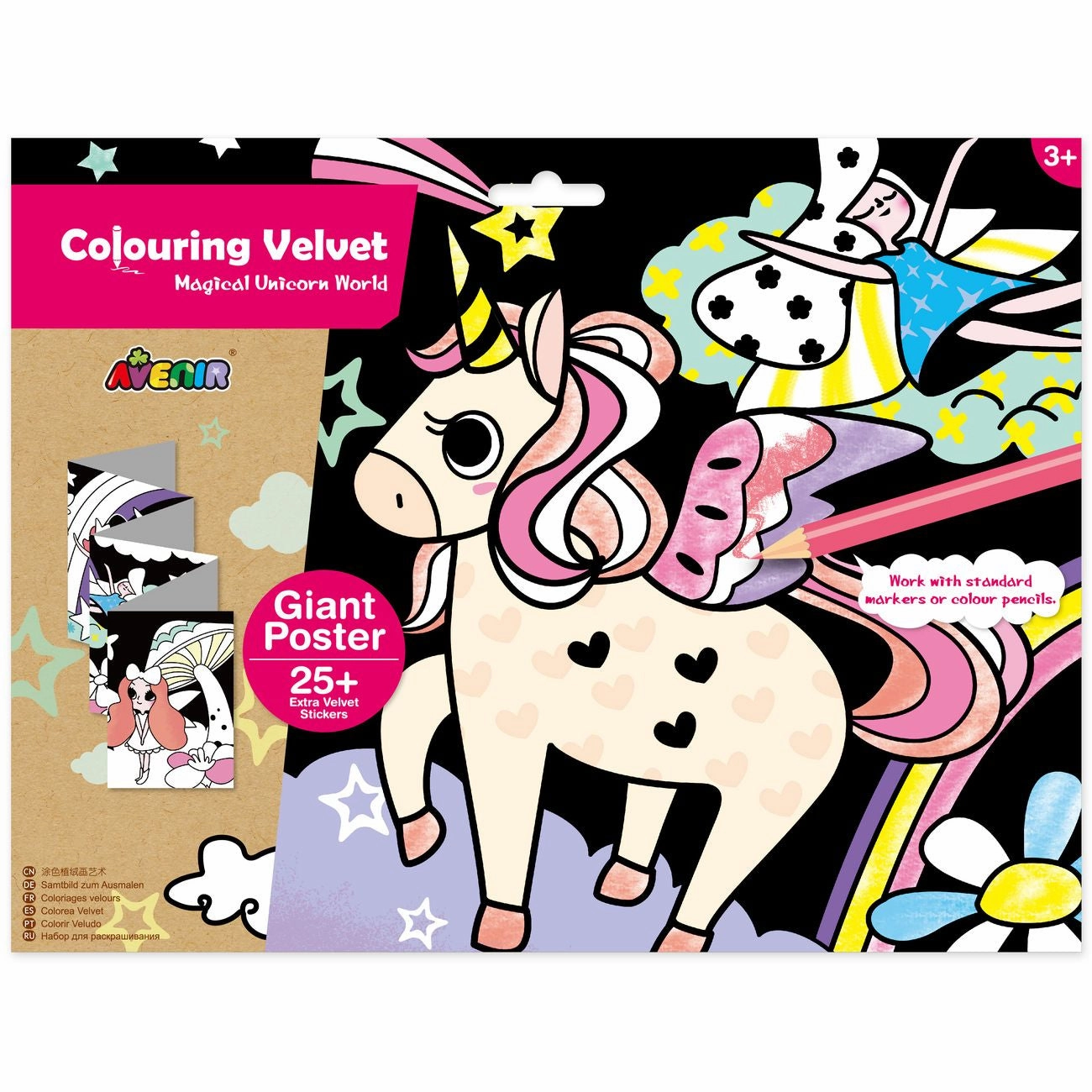 Avenir Colouring Velvet Magical Unicorn World