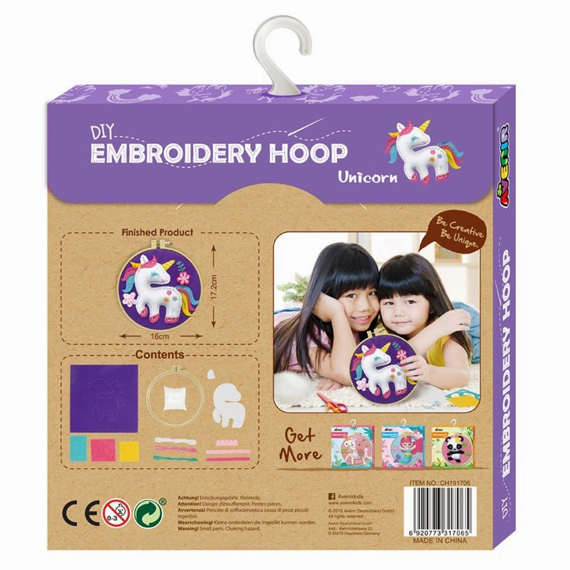 Avenir Diy Embroidery Hoop Unicorn