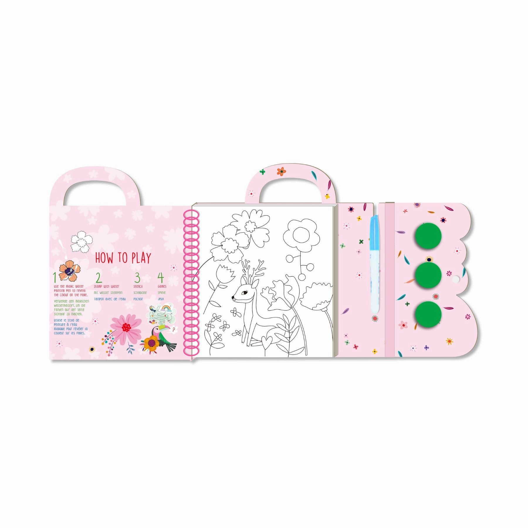 Avenir Magic Water Painting Fantasy Garden And Animals