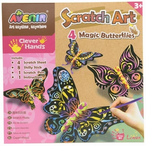 Avenir Scratch Art 4 Magic Butterflies