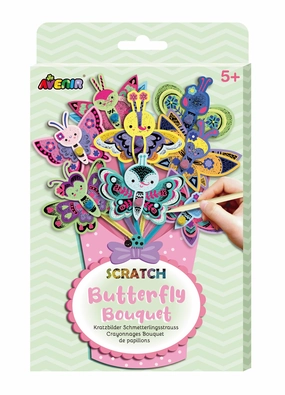 Avenir Scratch Art Butterfly Bouquet