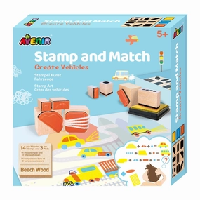 Avenir Stamp And Match Art Create Vehicles