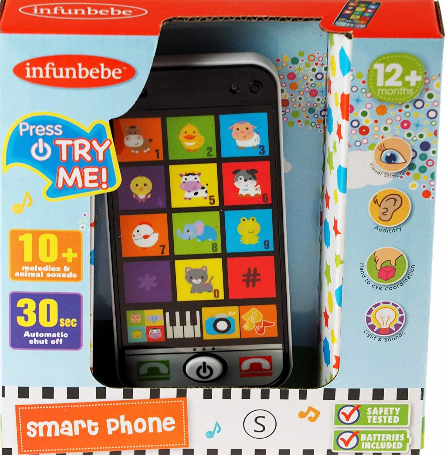 Baby's Pretend Smart Phone Sensory Toy with Sound Effects