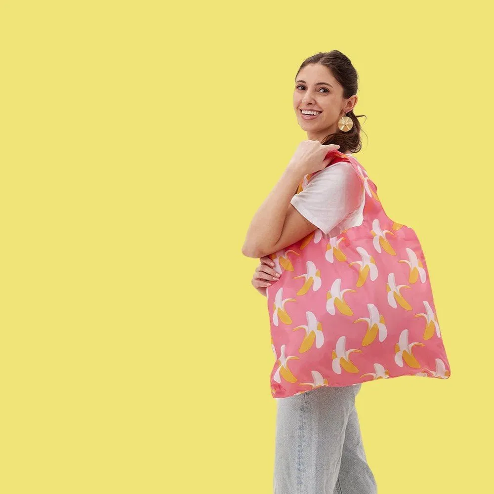 Bananas blu Reusable Shopping Bag Machine washable