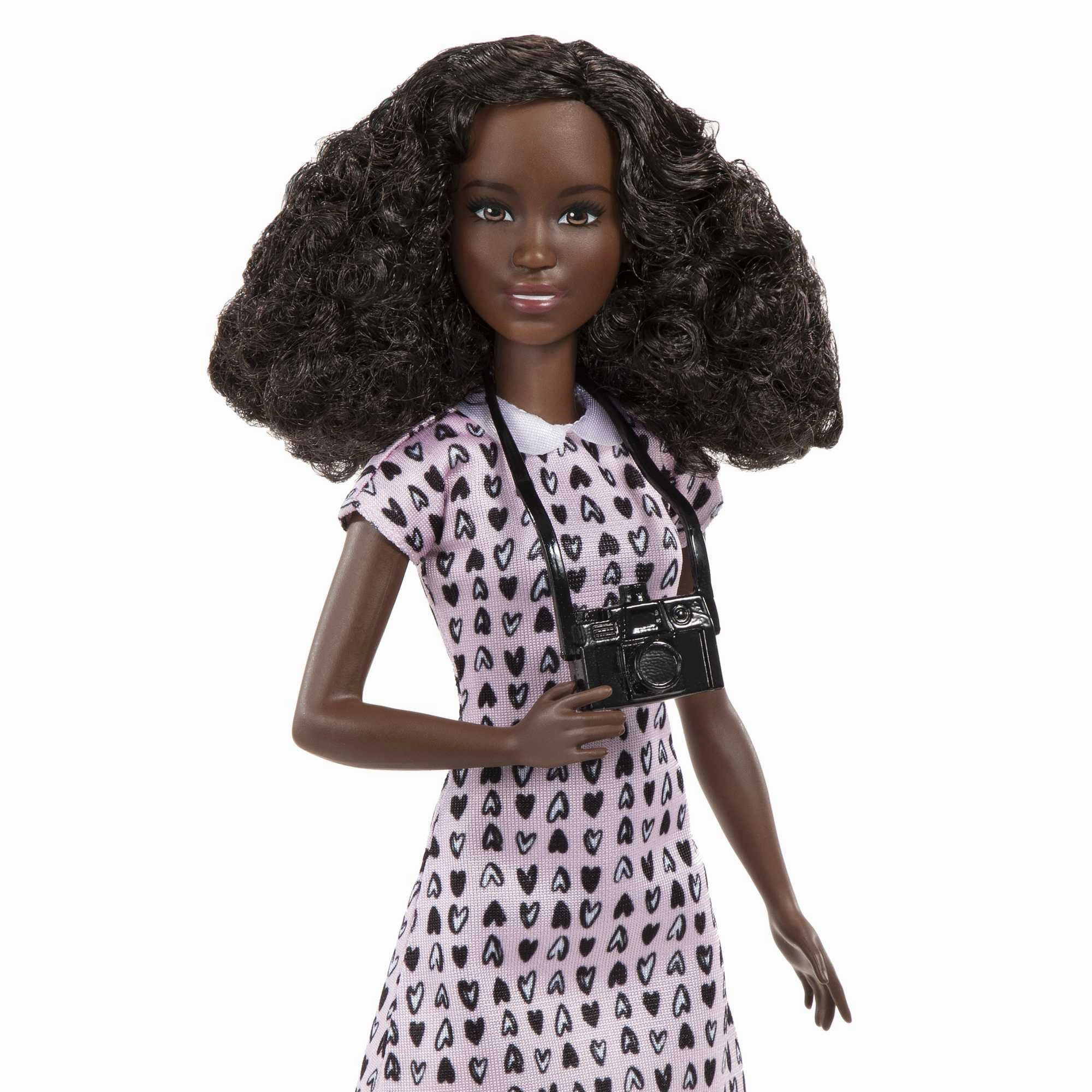 Barbie 12 Inch Photographer Petite Brunette Doll with Camera Accessory for Ages 3 