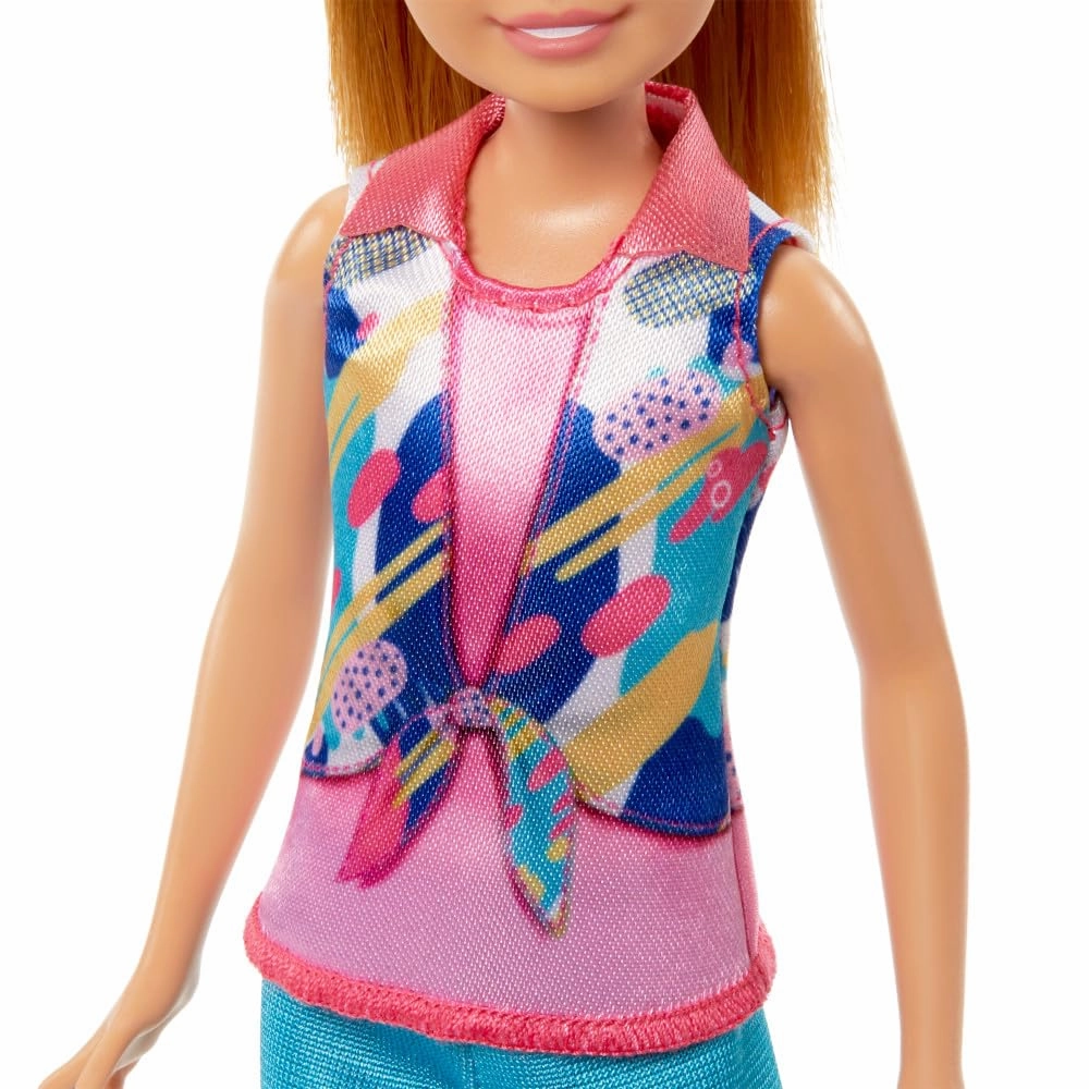 Barbie & Stacie Doll Set with 2 Pet Dogs & Accessories, Dolls with Blonde Hair & Blue Eyes, Summer Clothes