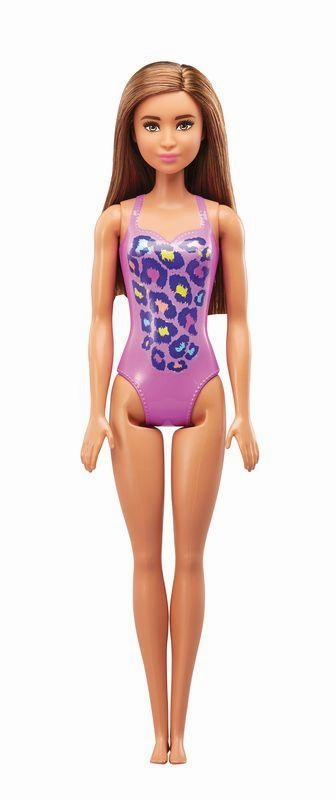 Barbie Beach Doll - Pink & Blue Swimsuit