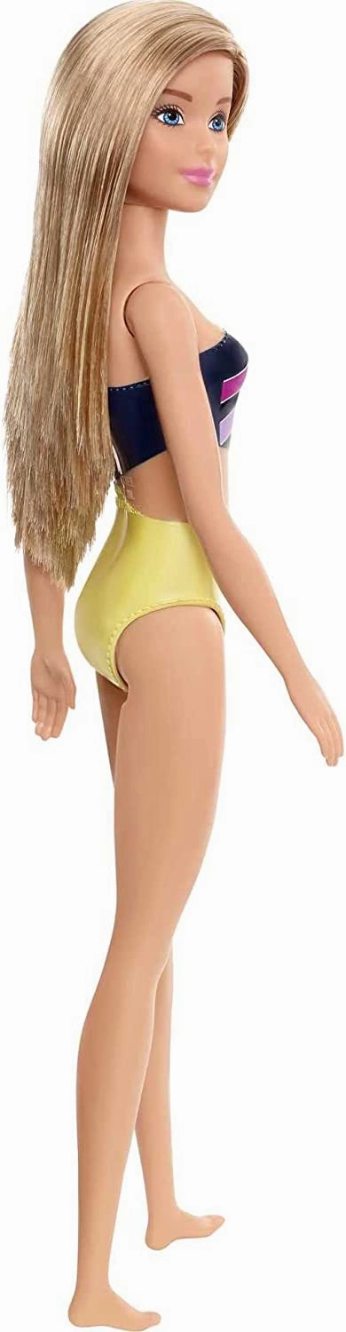Barbie Beach Doll - Striped Swimsuit