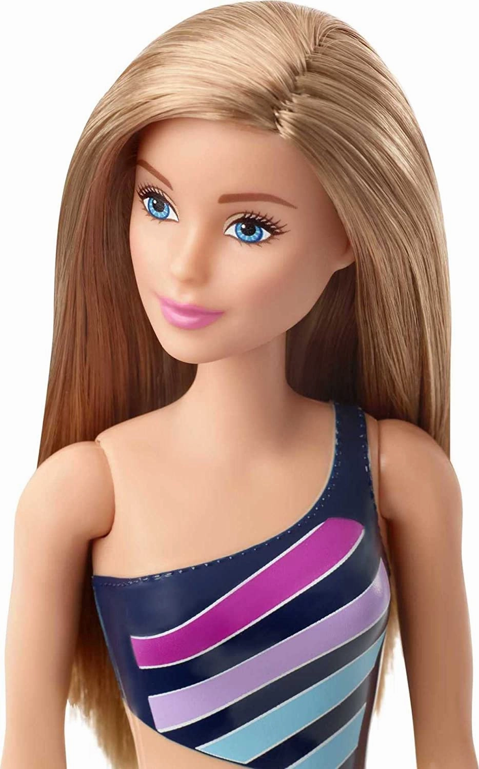 Barbie Beach Doll - Striped Swimsuit
