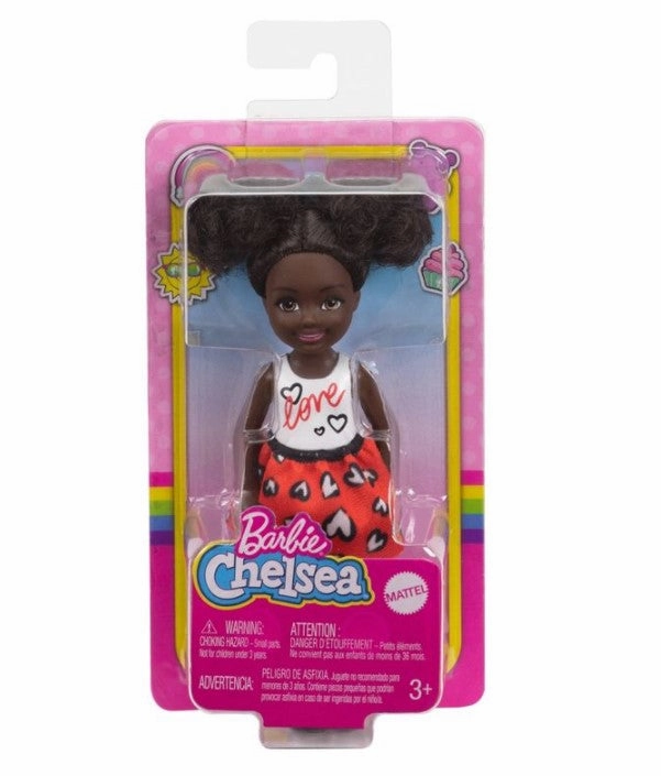 Barbie Club Chelsea Doll Heart Print Skirt