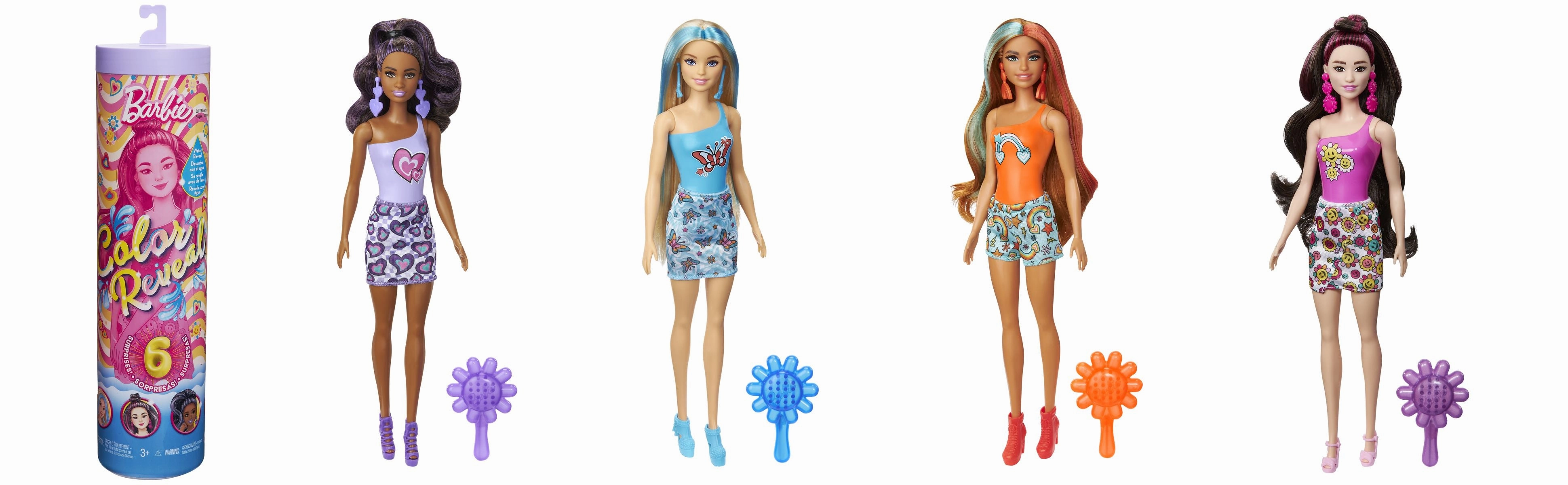 Barbie Colour Reveal Rainbow Groovy Barbie Series Assorted Styles