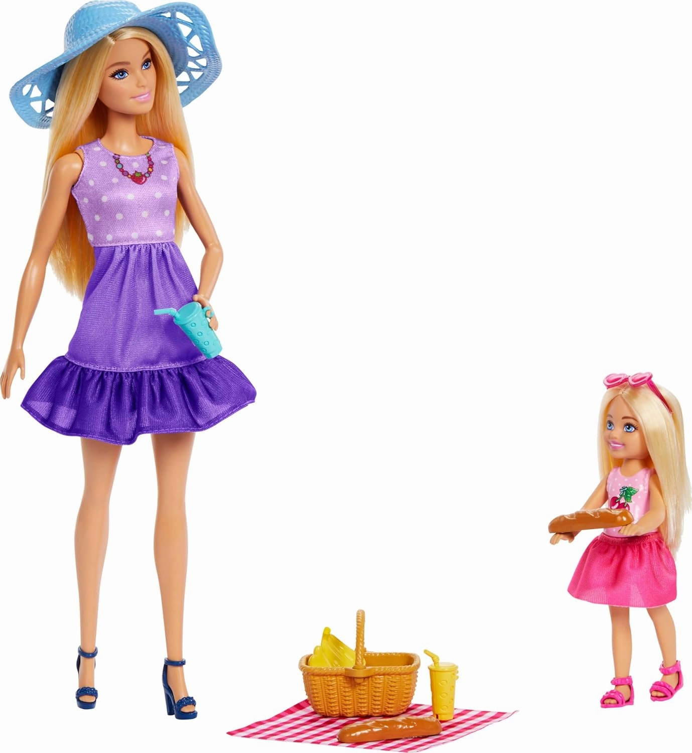 Barbie Family & Friends Picnic Playset with Dolls and Accessories for Kids Ages 3 