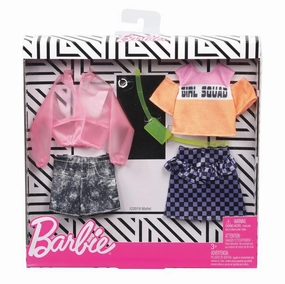 Barbie Fashion 2 Pack Girl Squad T-Shirt & Jean Shorts