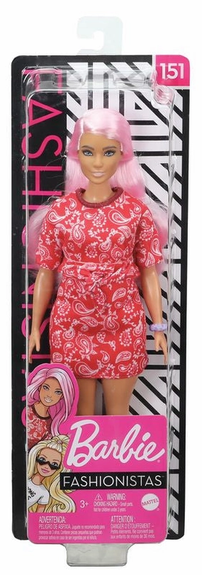 Barbie Fashionista Doll - 151 Red Paisley Outfit