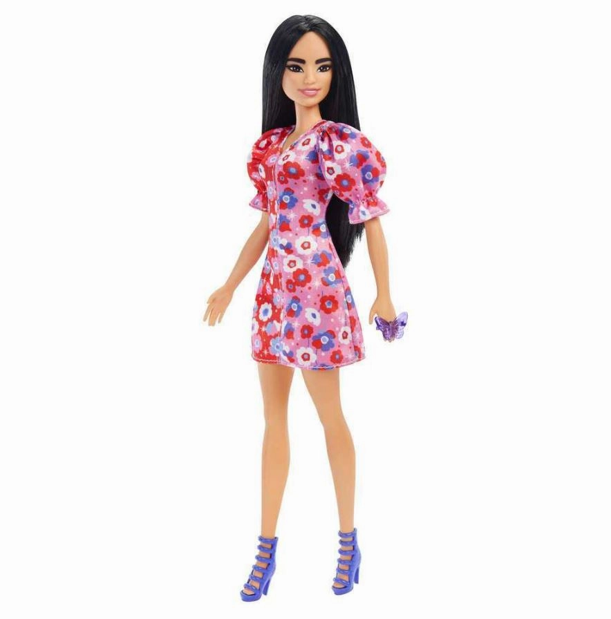 Barbie Fashionista Doll - 177 Colour Block Floral Dress
