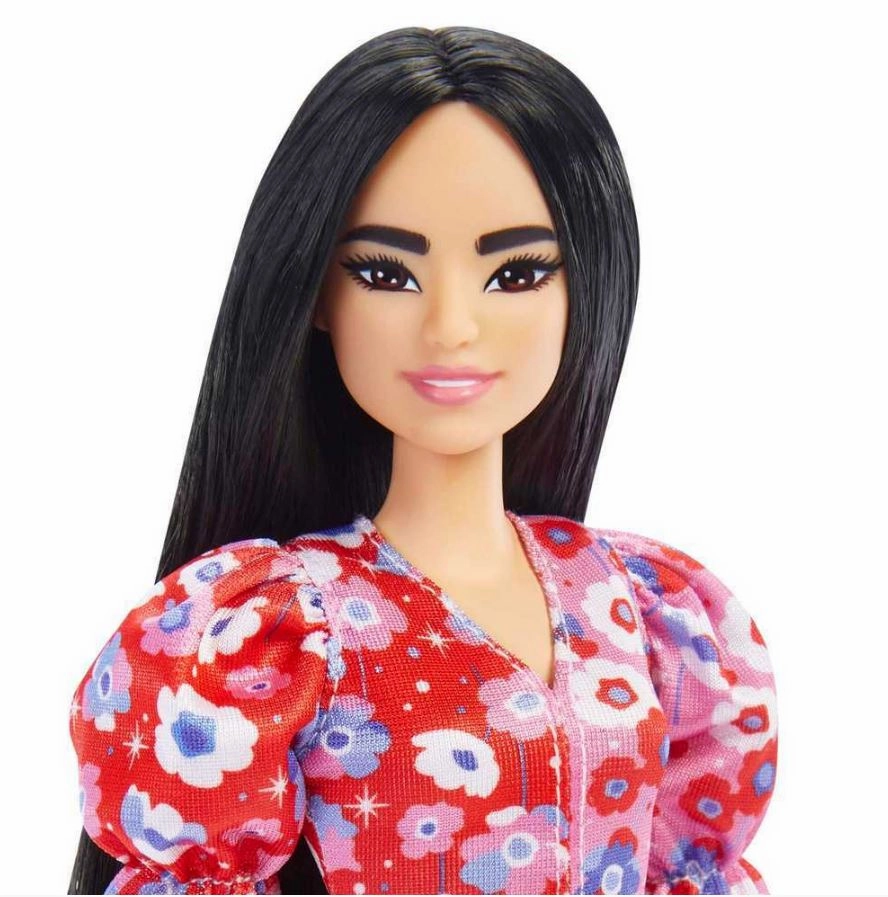 Barbie Fashionista Doll - 177 Colour Block Floral Dress