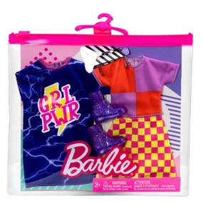Barbie Fashions 2 Pack Girl Power Dress And Purple Shirt