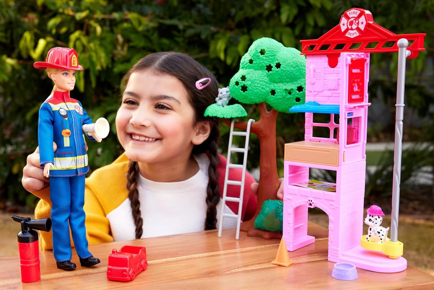 Barbie Firefighter Playset With Blonde Fashion Doll For Kids Ages 3 