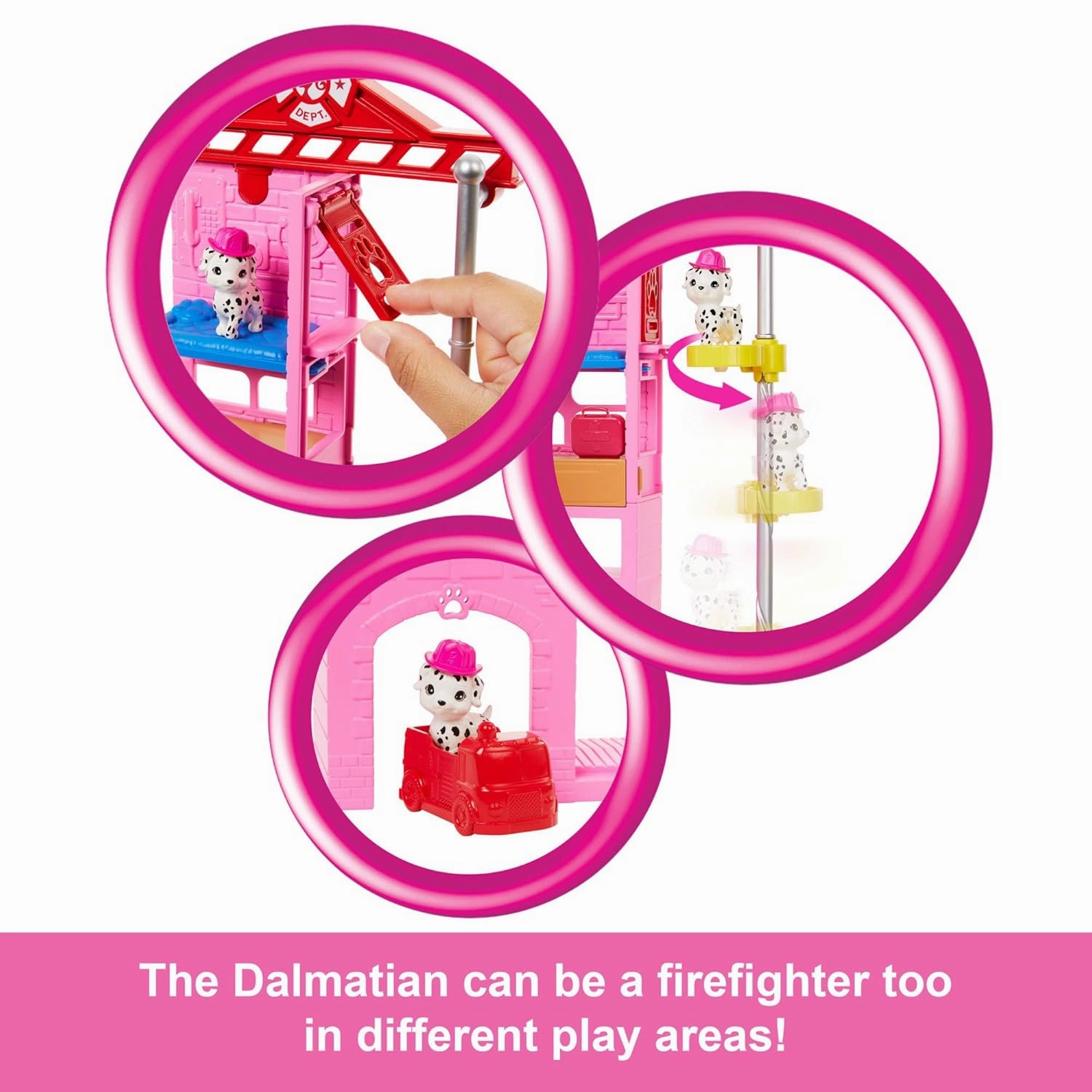Barbie Firefighter Playset With Blonde Fashion Doll For Kids Ages 3 