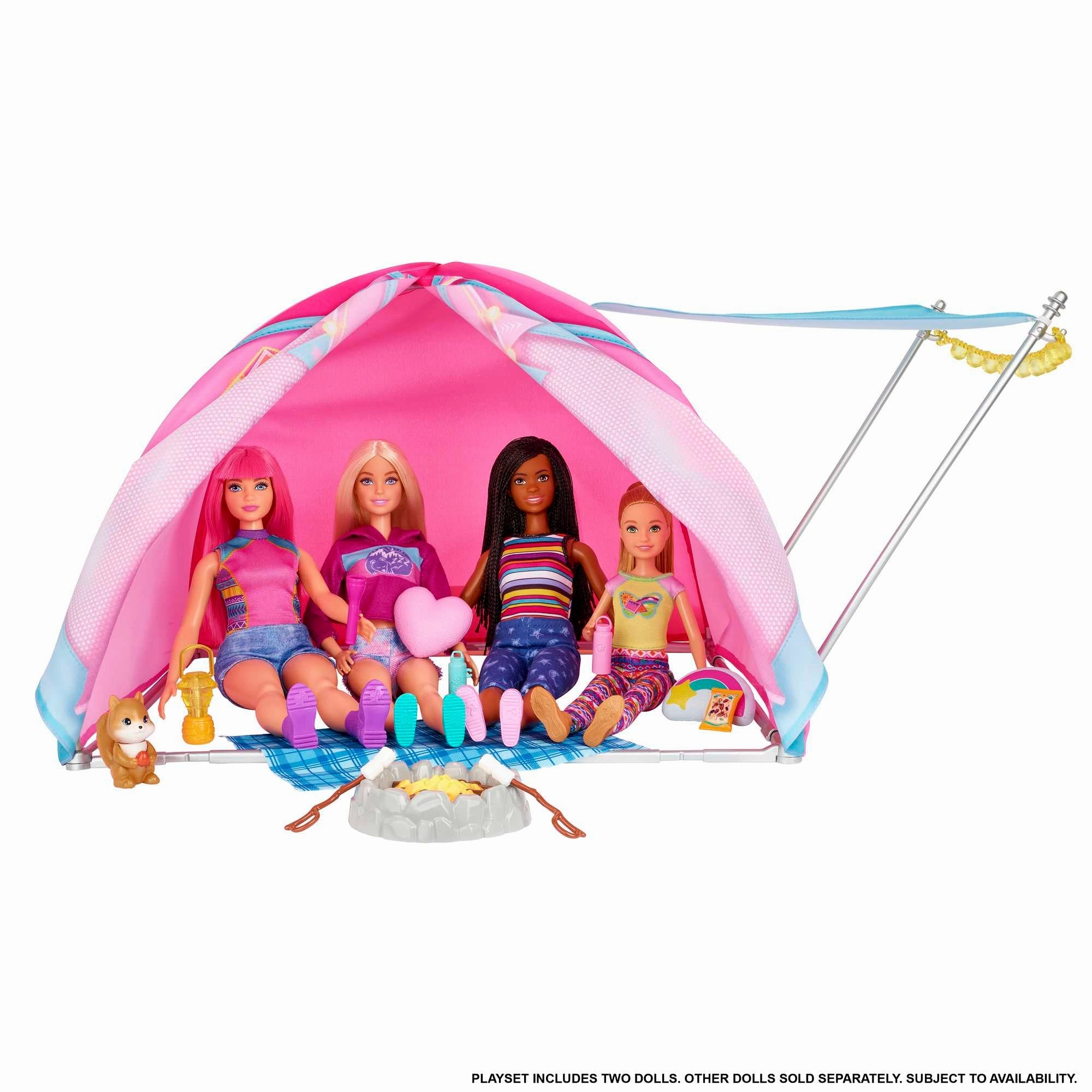 Barbie Let's Go Camping Tent Playset