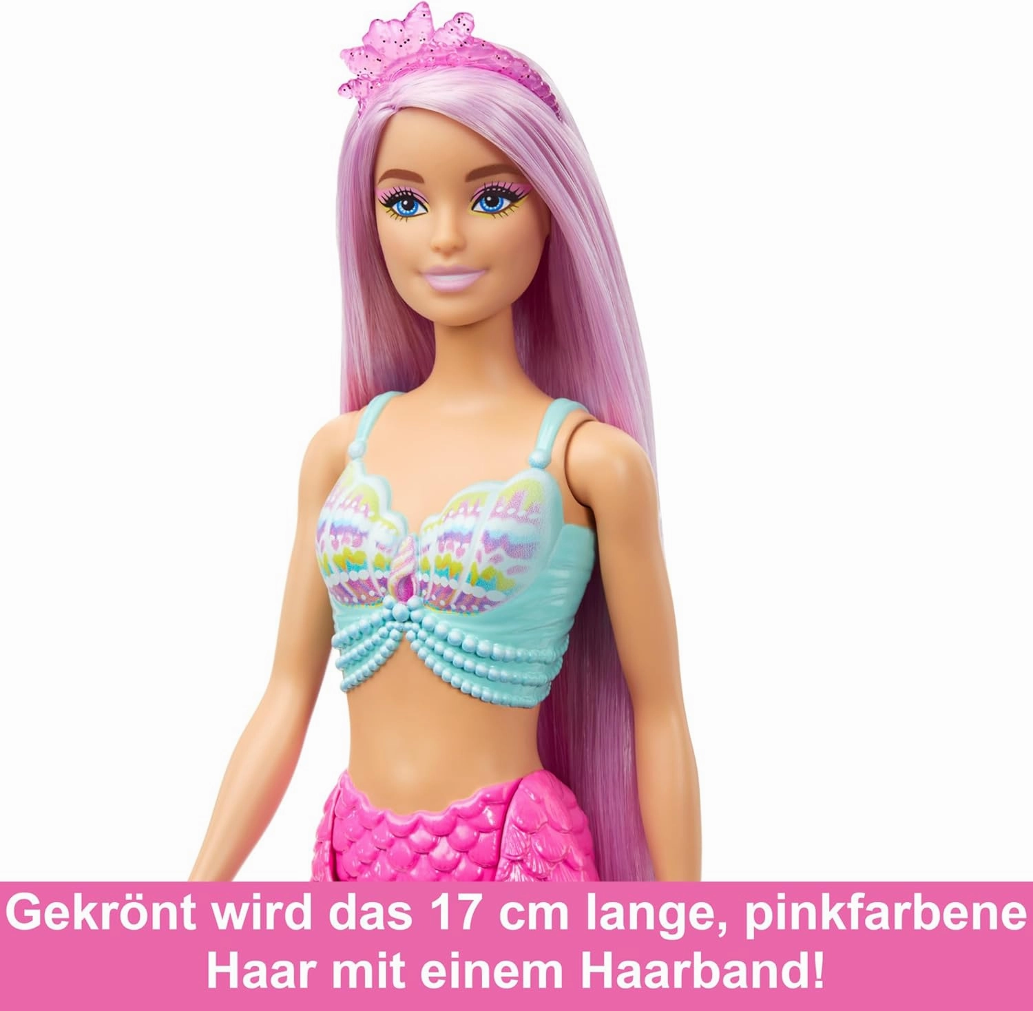 Barbie Mermaid Doll With 7-inch-Long Fantasy Hair & Accessories For Styling Play For Kids Ages 3 