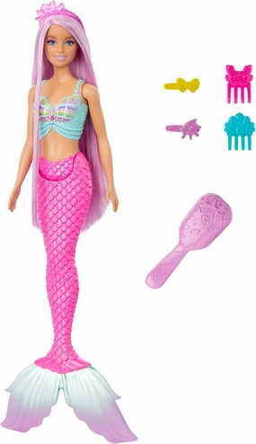 Barbie Mermaid Doll With 7-inch-Long Fantasy Hair & Accessories For Styling Play For Kids Ages 3 