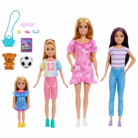 Barbie Sisters Doll Set With Barbie, Skipper, Stacie, and Chelsea for Kids Ages 3 
