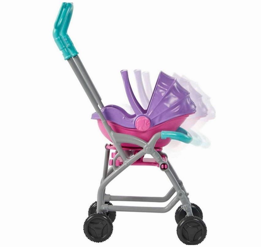 Barbie Skipper Babysitters Inc. Doll & Accessory Babysitter With Purple/Burnette Hair & Stroller