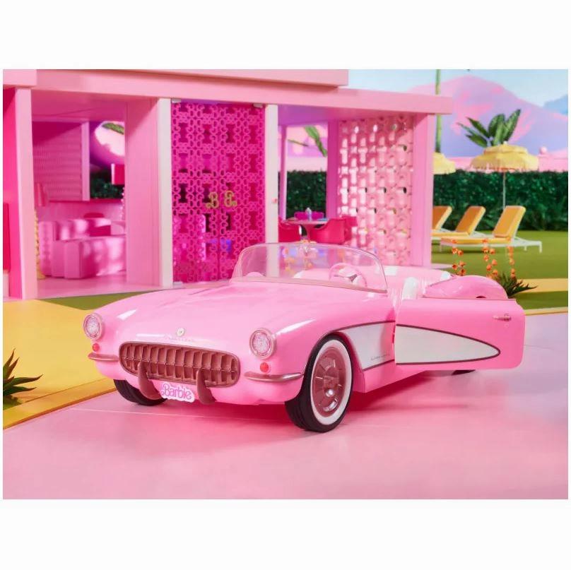 Barbie The Movie Pink Corvette Convertible Car