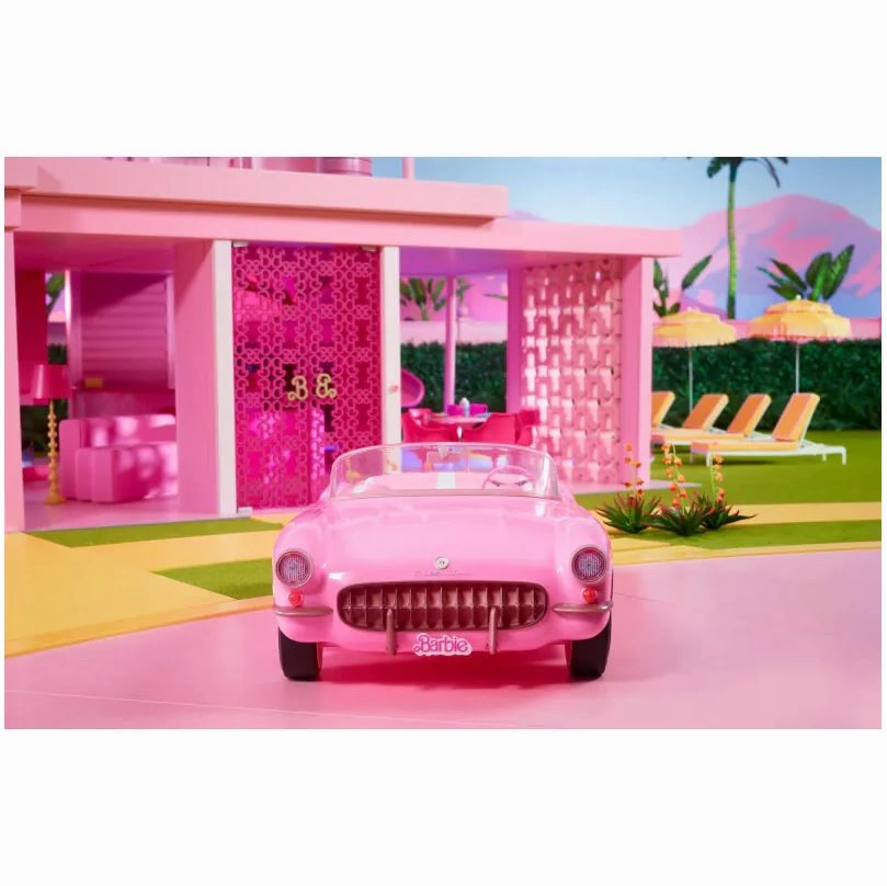Barbie The Movie Pink Corvette Convertible Car