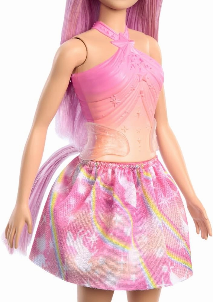 Barbie Unicorn Doll With Pink Hair, Ombre Outfit And Unicorn Accessories For Kids Ages 3 