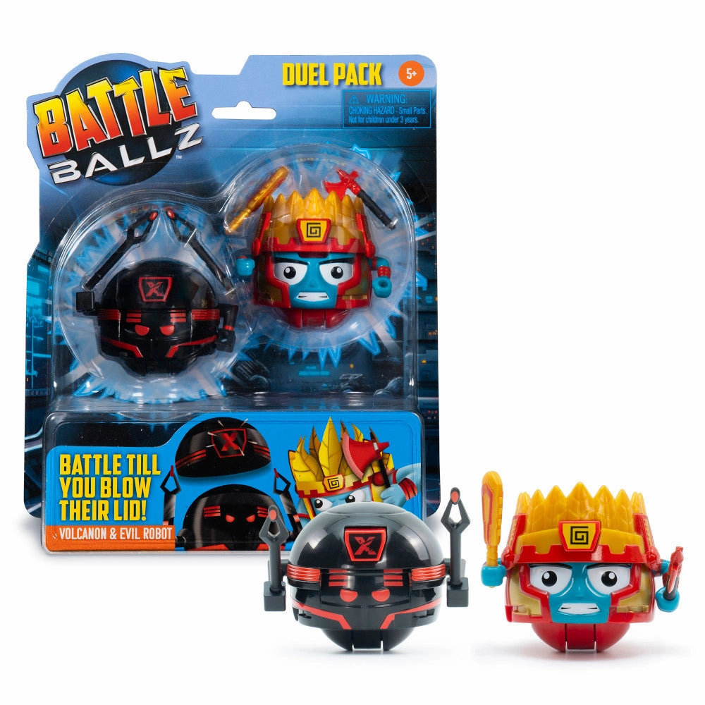 Battle Ballz: Duel Pack - Volcanon & Evil Robot - Ultimate Warrior Showdown