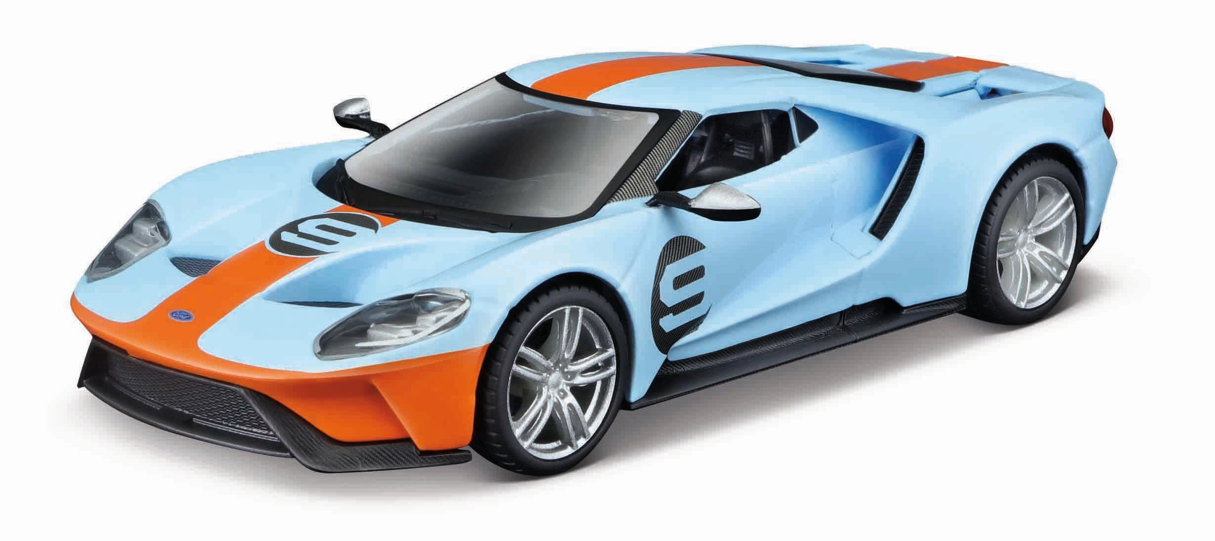 Bburago 1:32 Ford GT Heritage Edition Vehicle 2019 Ford GT Blue