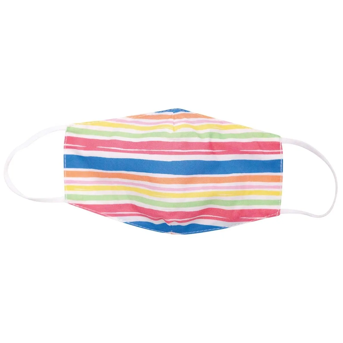 Beach Stripes Blue Reusable Cotton Kids Mask